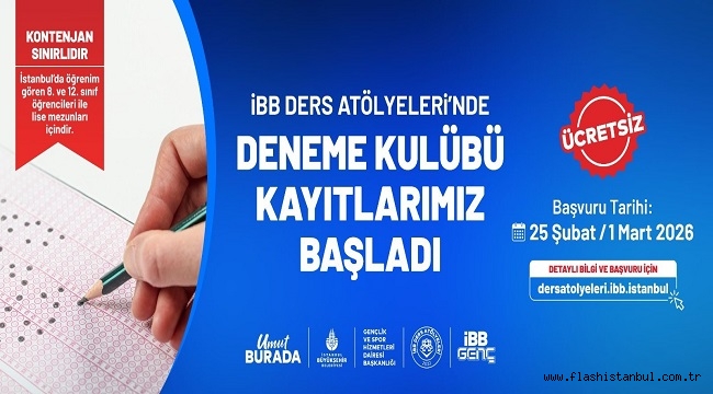 LGS VE YKS ADAYLARINA ÜCRETSİZ DENEME DESTEĞİ