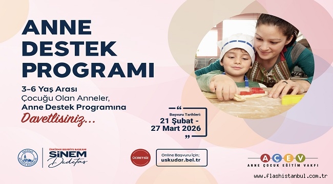 ÜSKÜDAR BELEDİYESİ AÇEV ANNE DESTEK PROGRAMI'NIN İKİNCİSİNİ BAŞLATIYOR