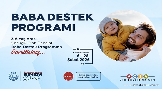 ÜSKÜDAR BELEDİYESİ "BABA DESTEK PROGRAMI"NI FAALİYETE GEÇİRİYOR