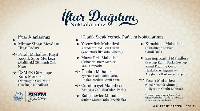 ÜSKÜDAR BELEDİYESİ'NDEN RAMAZAN AYINA KAPSAMLI HAZIRLIK