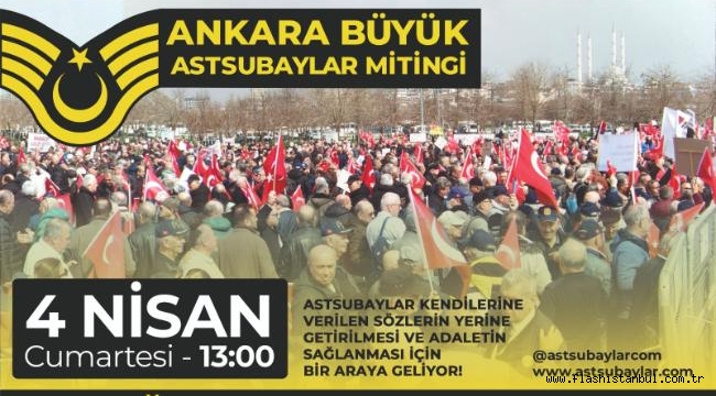 ANKARA DA BÜYÜK EMEKLİ ASTSUBAY MİTİNGİ