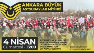 ANKARA DA BÜYÜK EMEKLİ ASTSUBAY MİTİNGİ