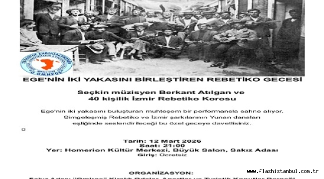 EGE'NİN İKİ YAKASI "KÖKLERİN DÖNÜŞÜ" KONSERİ'YLE SAKIZ'DA BULUŞUYOR