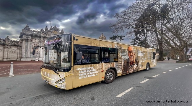 İLBER ORTAYLI İÇİN İETT'DEN ÖZEL SAYGI OTOBÜSÜ