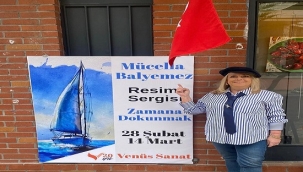 MÜCELLA BALYEMEZ'İN "ZAMANA DOKUNMAK" SERGİSİ VENÜS SANAT GALERİSİ'NDE AÇILDI