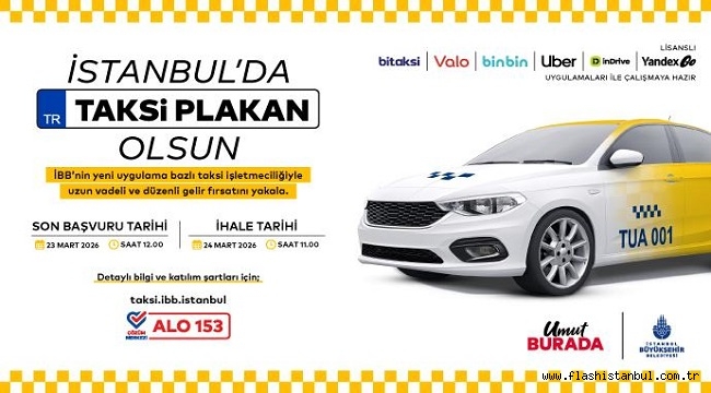 UYGULAMA BAZLI TAKSİ İÇİN 7. İHALE 24 MART'TA