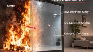 YAPILARDA YANGINA DAYANIKLI CAMLAR UYGULANACAK