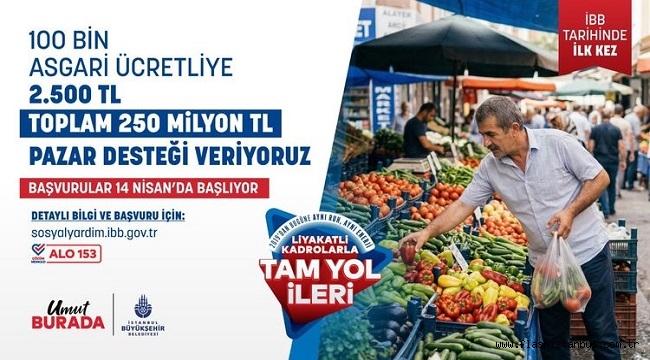 ASGARİ ÜCRETLİ 100 BİN HANEYE 2.500 TL DESTEK