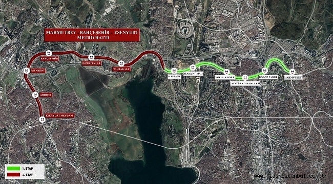 ESENYURT METROSU'NDA ÇALIŞMALAR KESİNTİSİZ SÜRÜYOR