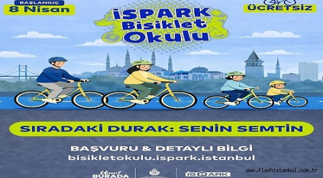 İSPARK BİSİKLET OKULU'NDA YIL BOYU EĞİTİM