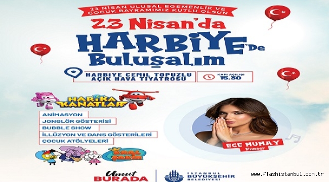 İSTANBUL'DA 9 GÜN SÜREYLE 23 NİSAN'DA 577 ETKİNLİK