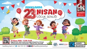 KADIKÖY'DE 4 PARKTA 23 NİSAN ETKİNLİKLERİ