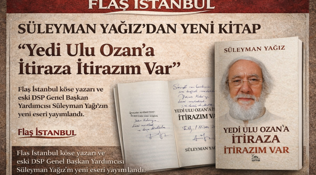 SÜLEYMAN YAĞIZ'DAN YENİ KİTAP