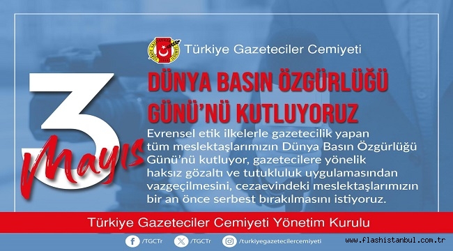 TGC'DEN "GAZETECİYE VE HABERE ÖZGÜRLÜK" ÇAĞRISI