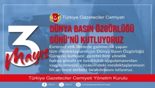 TGC'DEN "GAZETECİYE VE HABERE ÖZGÜRLÜK" ÇAĞRISI