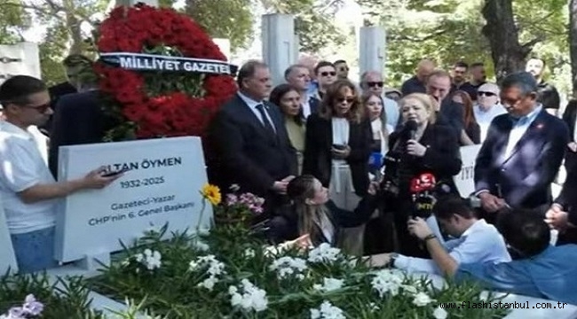 ALTAN ÖYMEN MEZARI BAŞINDA ANILDI
