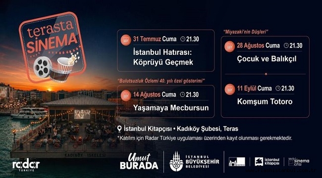 İSTANBUL KİTAPÇISINDA YAZ SİNEMASI