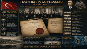 LOZAN BARIŞ ANTLAŞMASI'NIN 103. YILDÖNÜMÜNÜ KUTLUYORUZ.