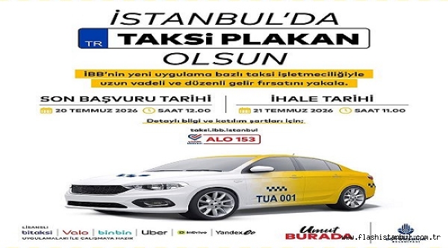 UYGULAMA BAZLI TAKSİ İÇİN YENİ İHALE YAPILACAK
